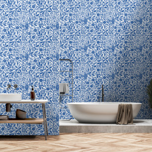 Blumen- und Blatt-Chintz-Druckmuster aus der vikto Tapete