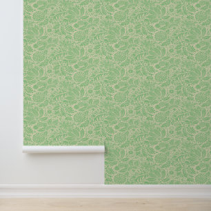 Blumen- und Blatt-Chintz-Muster aus der viktoriani Tapete