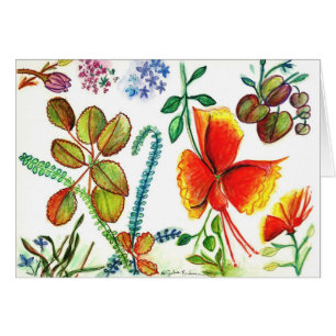 Blumen und Blätter von Florida