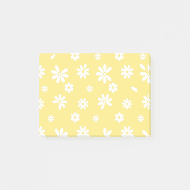 Blumen und Blütenblätter 6 Post-it Klebezettel (Vorderseite)