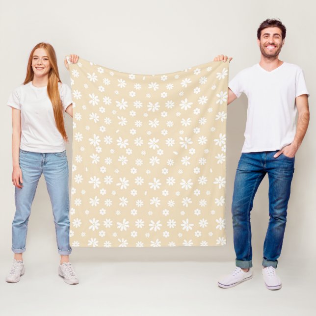 Blumen und Blütenblätter 7 Fleecedecke (Beispiel)