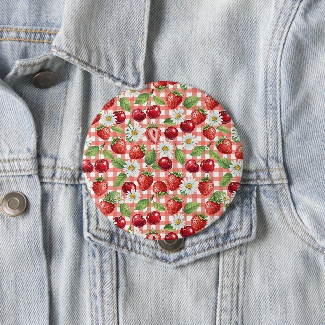 Blumen und Früchte Button (Beispiel)