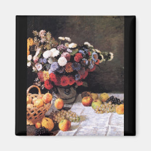 Blumen und Früchte durch Claude Monet Magnet