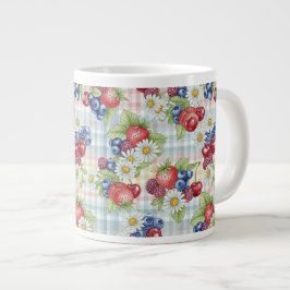 Blumen und Früchte Jumbo-Tasse