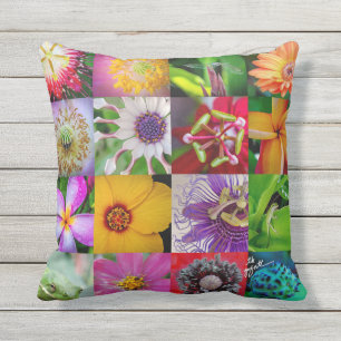 Blumen und Geschöpf-Kissen Kissen