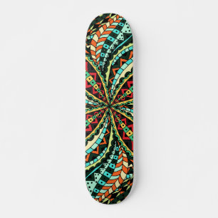 Blumen und Glamour Nahtlos stilvoll Skateboard