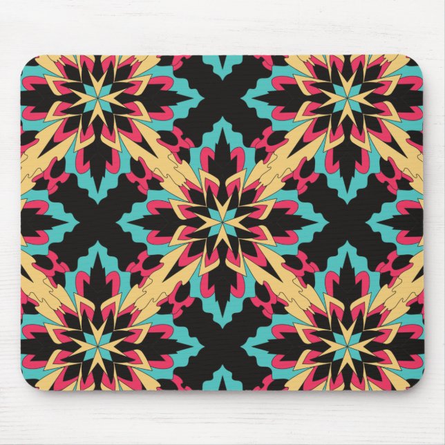 Blumen und Glamour Nahtlose Mode Niedlich Mousepad (Vorne)