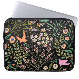 Blumen und Glamour Nahtlose Muster Sommerfarbe Laptopschutzhülle