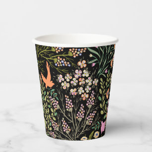 Blumen und Glamour Nahtlose Muster Sommerfarbe Pappbecher