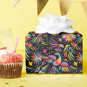 Blumen und Glamour Nahtloses Muster Modern Geschenkpapier