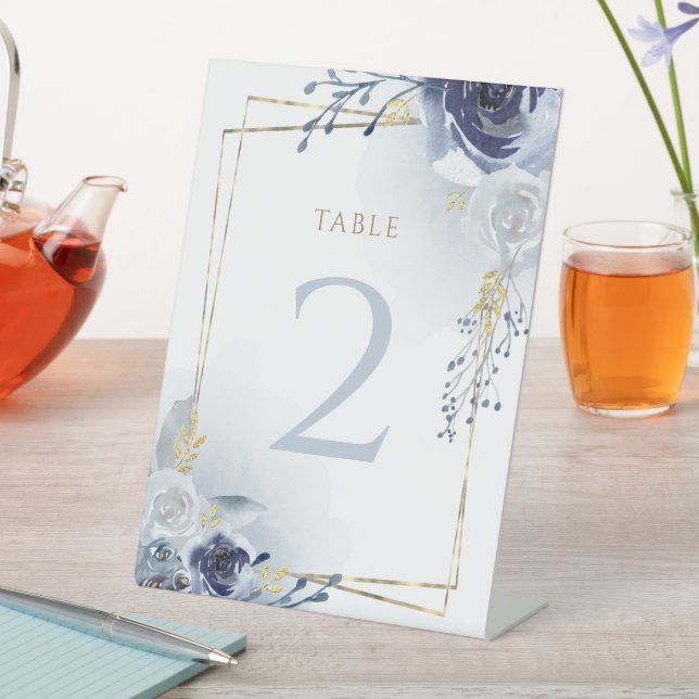 Blumen und Imitate Goldfolie Taufe Sockelschild (In Situ)