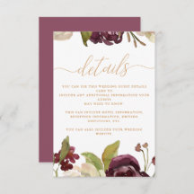 Blumen und Kalligrafie - Hochzeitgäste - Details