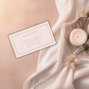 Blumen und Prosecco Brautparty-Geschenkeliste Begleitkarte