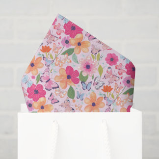 Blumen und Schmetterlinge, Frühlings-Seidenpapier Seidenpapier