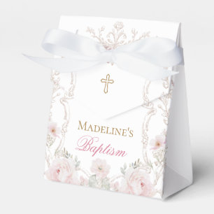 Blumen und Schmetterlinge Taufe Geschenkschachtel