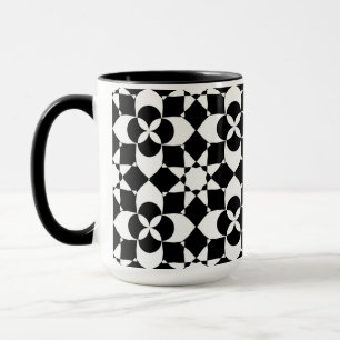Blumen- und Stern-Kaffeetasse Tasse