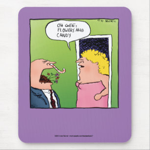 Blumen und Süßigkeiten Romantische Cartoon Mousepad