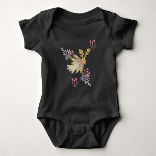 Blumen und Vögel Baby Strampler