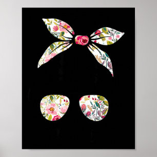 Blumen unordentliche Frisur Frauen Mutter Leben Ha Poster