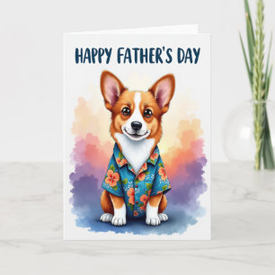 Blumen Vatertag Bildkarte für Hundebesitzer Karte