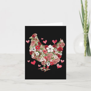 Blumen-Ventil-Chicken - Westlicher Valentinstag Mä Karte