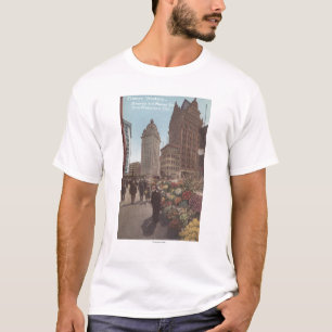 Blumen-Verkäufer, Kearny u. Markt-Straßen T-Shirt
