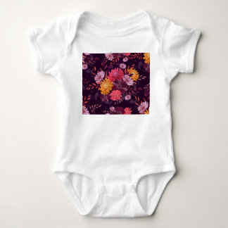 Blumen Vintage: Herbstgarten Pracht Baby Strampler