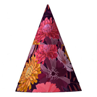 Blumen Vintage: Herbstgarten Pracht Partyhütchen