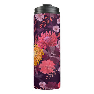 Blumen Vintage: Herbstgarten Pracht Thermosbecher