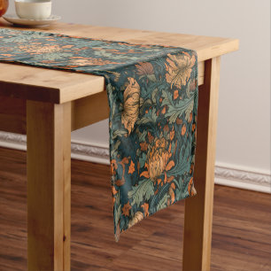 Blumen, vintage, Jugendstil, William Morris Stil, Kurzer Tischläufer