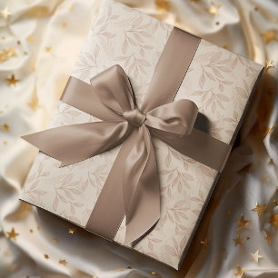 Blumen Vintage Romantik Blätter Muster Geschenkpapier