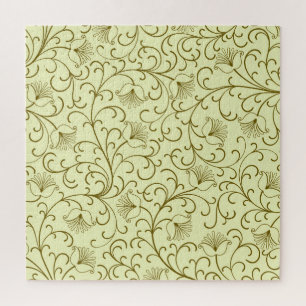 Blumen-Vintage: Schöne Hintergrundillustration Puzzle