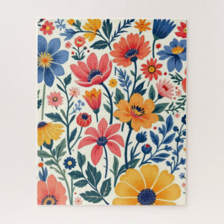 Blumen-Volks-Kunst-Puzzle Puzzle