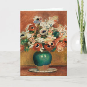 Blumen von Renoir Impressionistische Kunstmalerei Karte