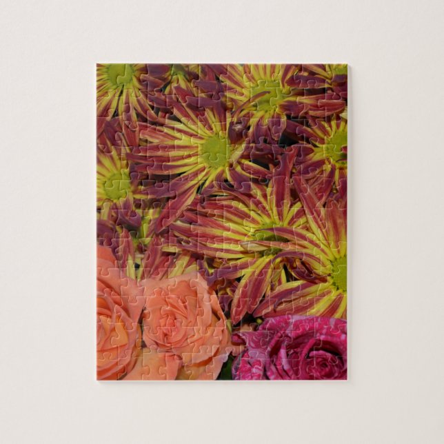 Blumen-Vorbereitungs-Mama-buntes Schicksal Puzzle (Vertikal)
