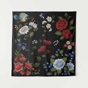 Blumen Wandteppich