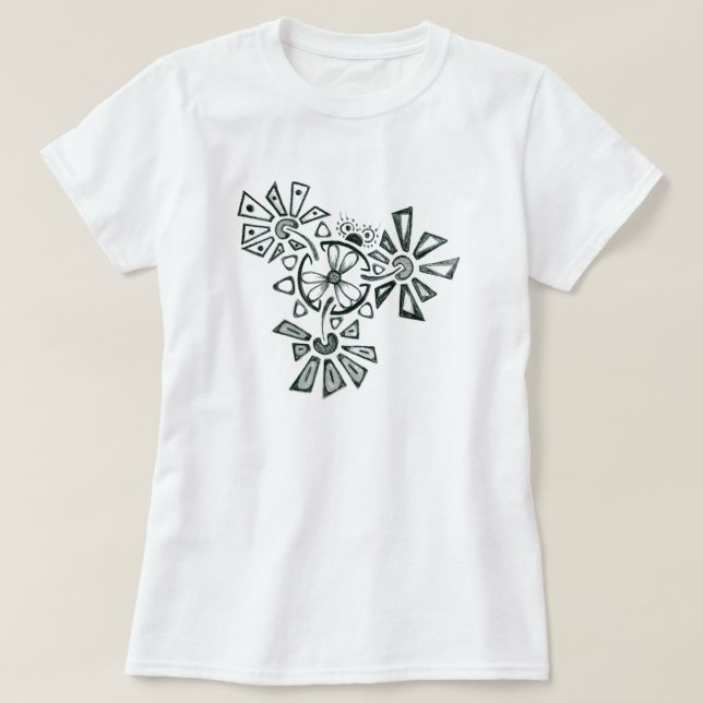 Blumen-Wanze T-Shirt (Design vorne)