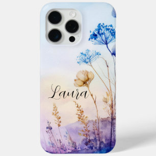 Blumen-Wasserfarben-iPhone 15 Pro Max-Hülle, cool Case-Mate iPhone Hülle