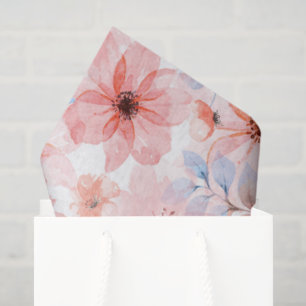 Blumen-Watercolor-Druck-Taschentuchpapier Seidenpapier