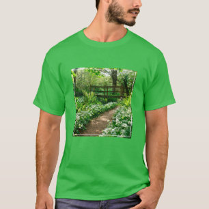 Blumen   Weiße Wildblumen im Wald T-Shirt