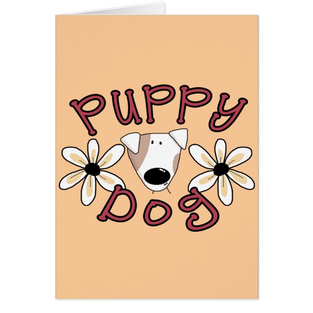 Blumen-Welpen-Hundet-shirts und -geschenke (Vorne)