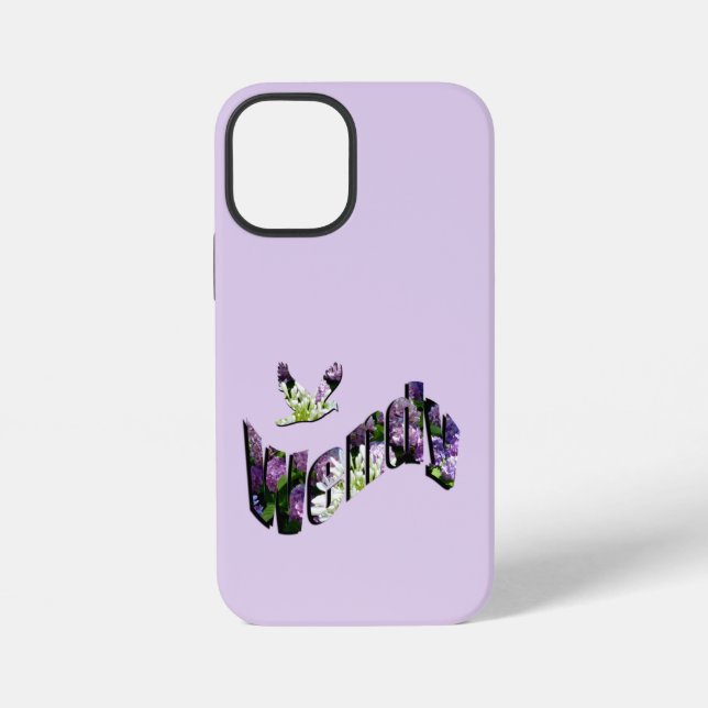 Blumen-Wendy-Name, iPhone Hülle (Rückseite)