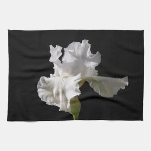 Blumen   White Iris Geschirrtuch
