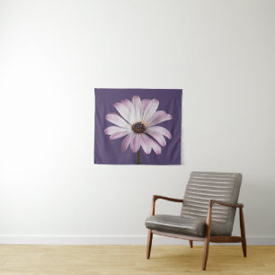 Blumen White & Lila Daisy Wandteppich