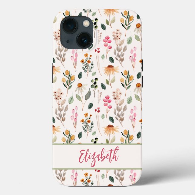 Blumen Wildblumen Case-Mate iPhone Hülle (Rückseite)