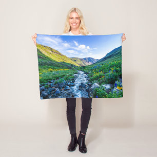 Blumen Wildblumen in Colorado Fleecedecke