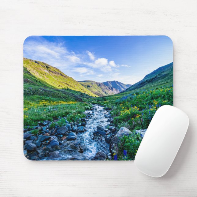 Blumen | Wildblumen in Colorado Mousepad (Mit Mouse)