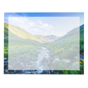 Blumen Wildblumen in Colorado Notizblock