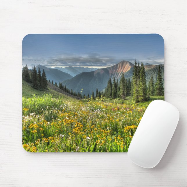 Blumen | Wildblumen Silverton Colorado Mousepad (Mit Mouse)