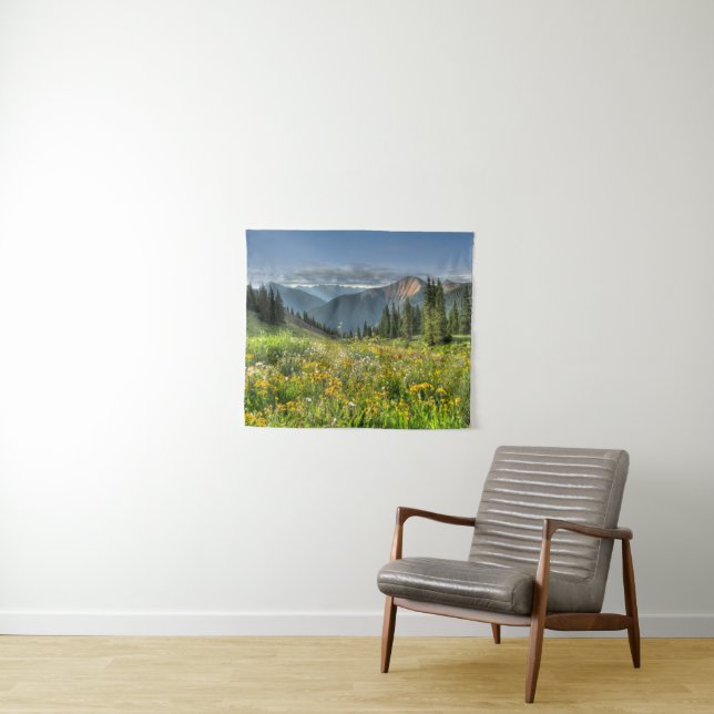 Blumen | Wildblumen Silverton Colorado Wandteppich (Beispiel (Horizontal))